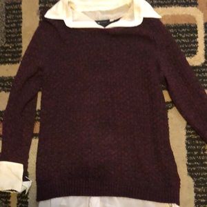 Knitted Sweater w/ White undershirt from Kohl’s